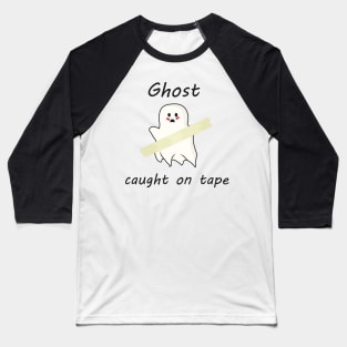 Cute halloween ghost caught on tape Baseball T-Shirt